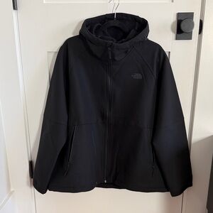 The North Face Black Hooded Soft Shell Jacket